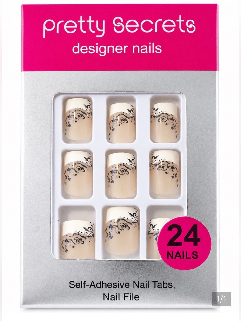 5 Pack Press On Nails Bundle French Tip Leopard Nude Black NEW - Picture 3 of 7